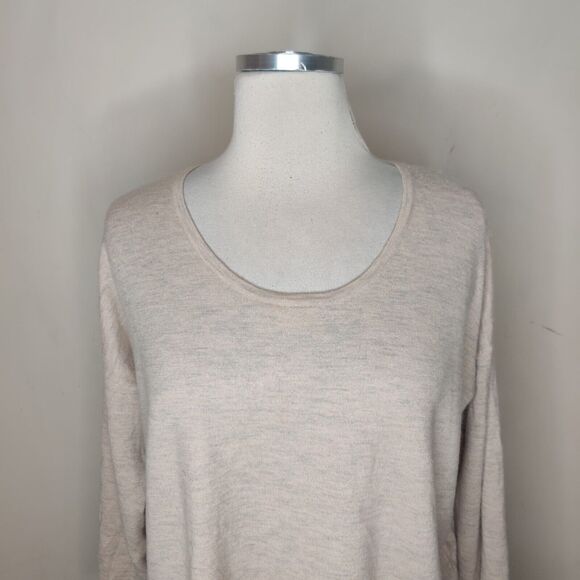 Naadam Beige Cashmere Sweater Boxy Quiet Luxury - Picture 2 of 7